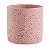 CACHEPOT ROSA EM CIMENTO ESTILO GRANILITE P - Imagem 1