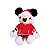 Mickey Pelúcia Camiseta com Bolso 35cm Natal Disney - Imagem 1
