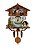 Miniatura Relógio Cuco CHALE DO CHOPP BRANCO Quartzo MDF - Imagem 1
