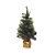 ARVORE DE NATAL MINI PINHEIRO VERDE COM BASE OURO - 65cm - Imagem 1