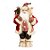 Papai Noel em Pe Lenhador Vermelho e marrom - 45 - Imagem 1