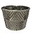 CACHEPOT EM CERAMICA PRATEADO M - Imagem 1