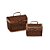 CONJUNTO DE BAUS DE BAMBU VINTAGE - 2 PCS - Imagem 1