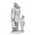 ESCULTURA FAMILIA DECORATIVA COM MENINO MENINA E BEBE - Imagem 1