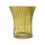 VASO DECORATIVO DE VIDRO TRANSPARENTE AMBAR - Imagem 1