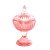 POTICHE DECORATIVO CRISTAL C/PE QUEEN ROSA - Imagem 1