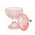 POTICHE DECORATIVO CRISTAL C/PE QUEEN ROSA - Imagem 2