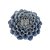 ESCULTURA DECORATIVA DE MESA EM CERAMICA - FLOR AZUL - Imagem 1