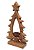 Arvore de Natal Decorativa de Madeira Rustica com castiçal - Imagem 2