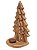 Arvore de Natal Tripla Decor de Madeira Rustica com castiçal - Imagem 2