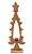 Arvore de Natal Vazada Decor de Madeira Rustica com castiçal - Imagem 1