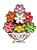 Quadro Rustico flores Coloridas em madeira P - Imagem 1