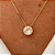 Colar Ponto de Luz com Borda Banhado a Ouro 18k - Imagem 1