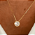 Colar Ponto de Luz com Borda Banhado a Ouro 18k - Imagem 2