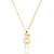 Colar Pingente Menino Liso Banhado a Ouro 18k - Imagem 3
