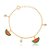 Pulseira Infantil Melancia e Cristal Banhado a Ouro 18k - Imagem 1