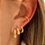 Piercing Fake Mini Liso Banhado a Ouro 18k - Imagem 3