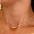 Colar Choker Riviera Life e Cristais Banhado a Ouro 18k - Imagem 1