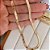 Colar Choker Fita Lâmina Detalhada Amor Banhado a Ouro 18k - Imagem 1