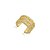 Piercing Fake 3 Fileiras Cristais Cravejado Banhado a Ouro 18k - Imagem 1