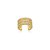Piercing Fake 3 Fileiras Cristais Cravejado Banhado a Ouro 18k - Imagem 3