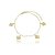 Pulseira Pingente Mini Coração Banhado a Ouro - Imagem 1