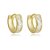 Brinco de Argola Cristal Nancy Banhado a Ouro - Imagem 2