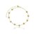 Pulseira Feminina Bolinhas Média Banhado a Ouro - Imagem 1