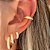 Piercing Fake Zircônias e Cristal Midy Banhado a Ouro - Imagem 2