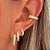 Piercing Fake Cristal Lola Banhado a Ouro - Imagem 2