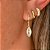 Brinco de Argola Oval Banhado a Ouro - Imagem 1