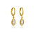 Brinco de Argola Oval Banhado a Ouro - Imagem 2