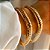 Pulseira Malha Texturizada Folheado a Ouro - Imagem 1