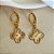 Brinco Argolinha Trevo Gold Banhado a Ouro - Imagem 2
