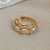 Piercing Com Cristais Luna Banhado a Ouro 18k - Imagem 5