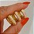 Brinco Trio Quadrado Gold e Zircônias Banhado a Ouro 18k - Imagem 2