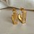 Brinco de Argola Lisa e Cristais Dora Banhado a Ouro 18k - Imagem 3