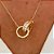 Conjunto Elos Cristais Luxo Banhado a Ouro 18k - Imagem 2