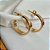 Brinco de Argola Lisa Jasmini Banhado a Ouro 18k - Imagem 2