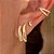 Brinco de Argola 2 Fios Classie Banhado a Ouro 18k - Imagem 1