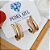 Brinco de Argola 2 Fios Classie Banhado a Ouro 18k - Imagem 2