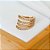 Piercing 4 Fios Cravejado Fenix Banhado a Ouro 18k - Imagem 2