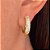 Brinco de Argola Clássica Cravejada Banhado a Ouro 18k - Imagem 1