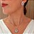 Conjunto Colar e Brinco e Cristais Splendor Ródio Branco - Imagem 2