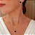 Conjunto Colar e Brinco Trevo Preto Onix Banhado a Ouro 18k - Imagem 2