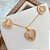 Conjunto Colar e Brinco Coração Crav Navetes Banhado a Ouro 18k - Imagem 4