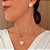 Conjunto Colar e Brinco Coração Crav Navetes Banhado a Ouro 18k - Imagem 2
