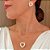Conjunto Colar e Brinco Coração Vazado Luxo Banhado a Ouro 18k - Imagem 2