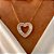 Conjunto Colar e Brinco Coração Vazado Luxo Banhado a Ouro 18k - Imagem 3
