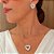 Conjunto Colar e Brinco Coração Vazado Luxo Ródio Branco - Imagem 2